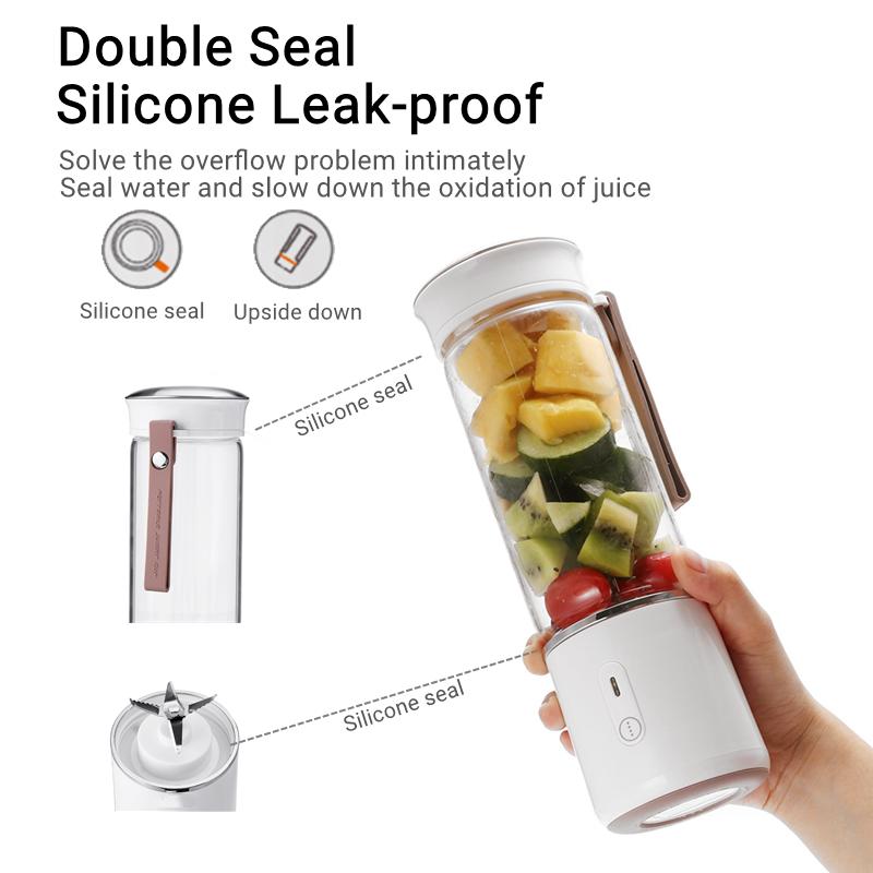 Frullatore portatile per succhi Frullatore elettrico Bottiglia USB Frutta Verdura Fresca Spremiagrumi Mixer Cucina Robot da cucina Fitness Viaggio_voghion.com
