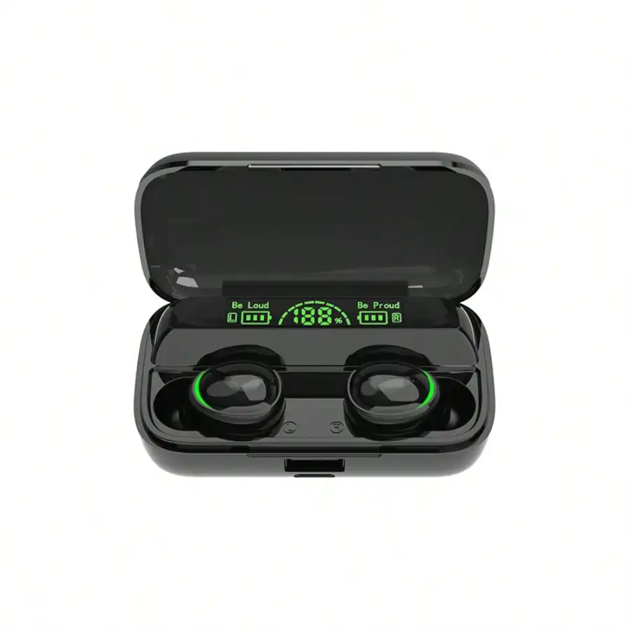 Wireless Bluetooth In-ear Headphones With Led Display & Touch Control_voghion.com
