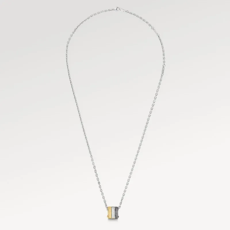 Con BOX Uomo Dign Collana Argento Placcato Acciaio Inossidabile Choker Catena Lettera Ciondolo Collana Gioielleria di Moda_voghion.com