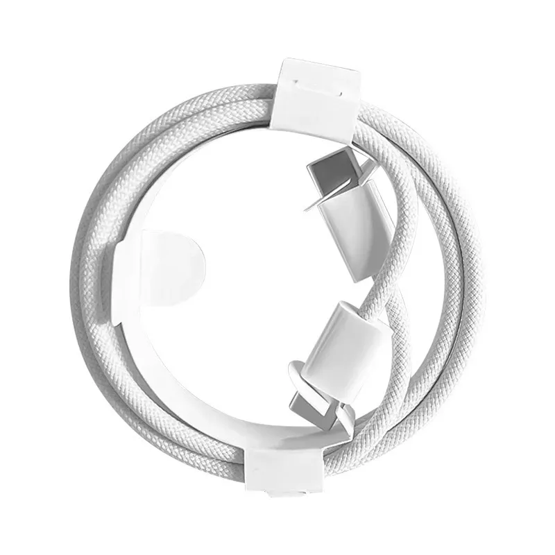 Cavo dati di ricarica rapida USB-C a tipo C PD 30 W, 500 pezzi da 1 m, 1,5 m, 2 m, cavo di ricarica intrecciato in TPE per iPhone 16, 15, Samsung_voghion.com