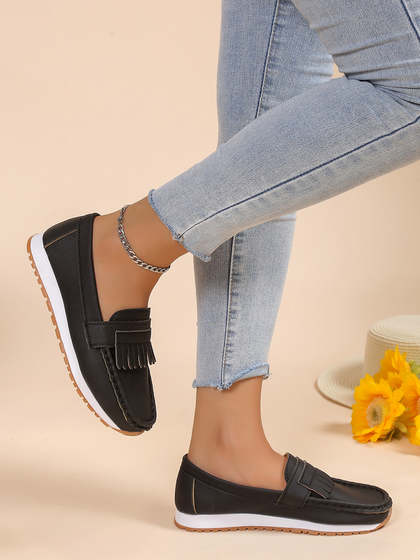 Mocassins décontractés à la mode pour femmes_voghion.com