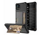 Everlab Slide Armor Wallet Case Card Slot Holder Cover For IPhone XS Max (Black)_voghion.com