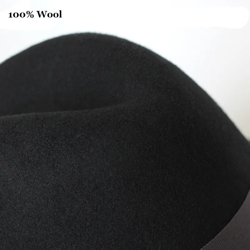 Bredbremmede hatter, 2 store størrelser, 100 % ull, filt, trilby, fedorahatt for herre, cloche, panama, sombrero, størrelse 56–58_voghion.com