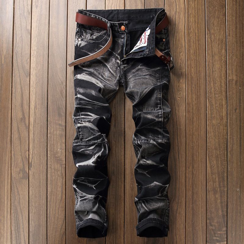 Gerade geschnittene, trendige Retro-Hose für Herren_voghion.com