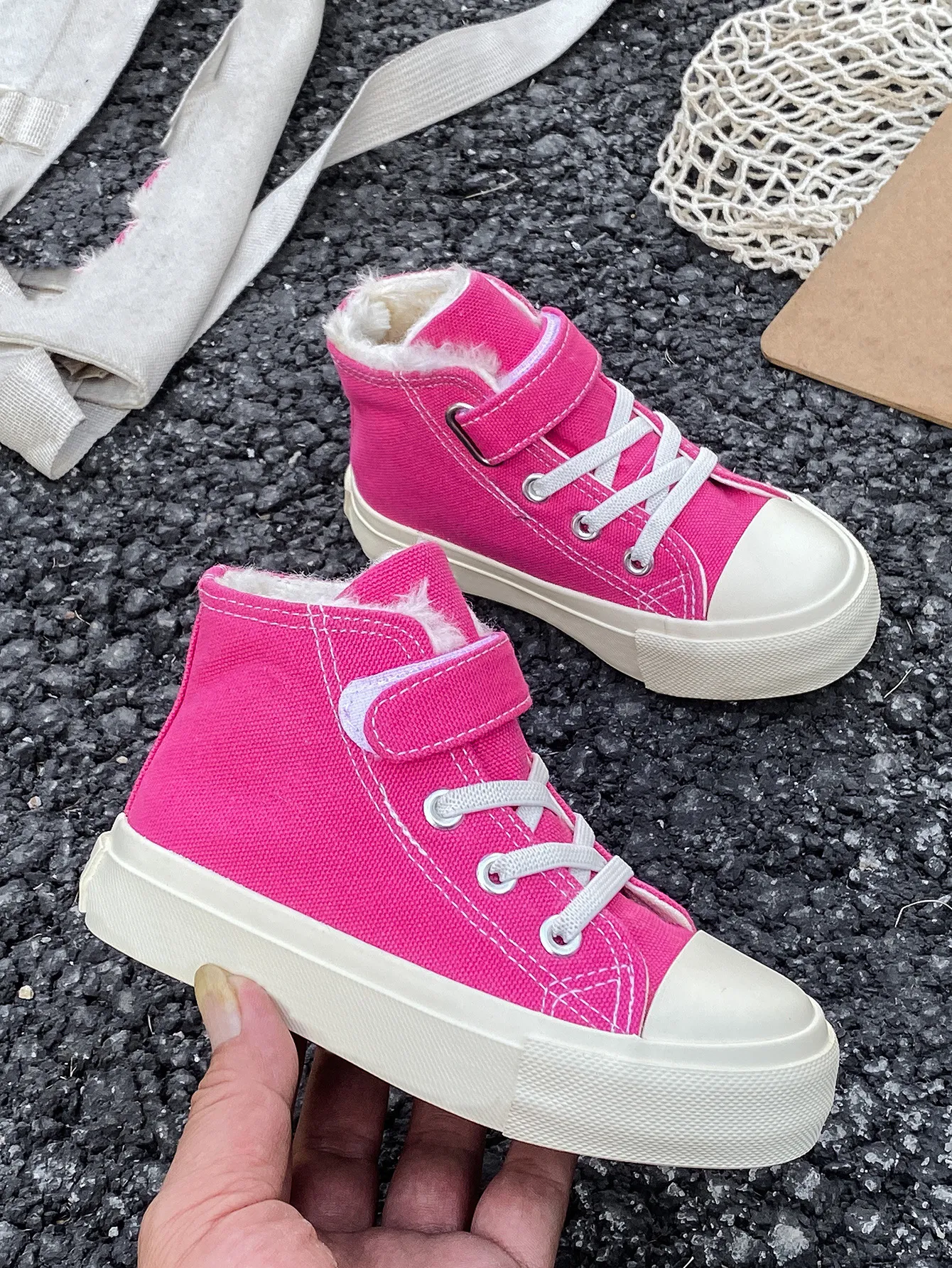 Board Thicken Plush Warm Children Boys Girls Happysteps Square Head Kids Cotton Boots Toddler Winter Shoes Youth Size_desvips.com