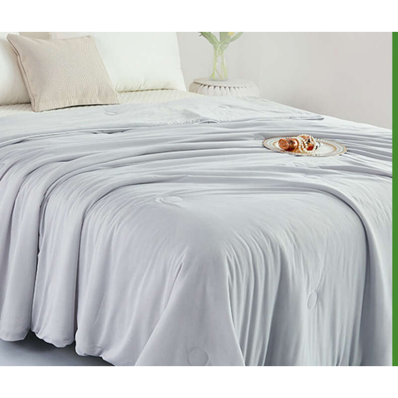 Cool Mother And Baby Grade Solid Color Summer Air Conditioning Ice Silk Thin Blanket_voghion.com