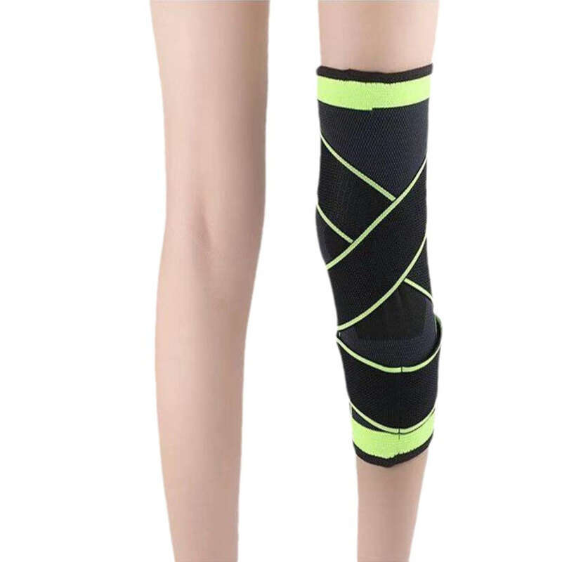 Sports Knitted Basketball Knee Leg Protectors Outdoor Cycling With Elastic And Breathable Straps For Anti Slip_voghion.com