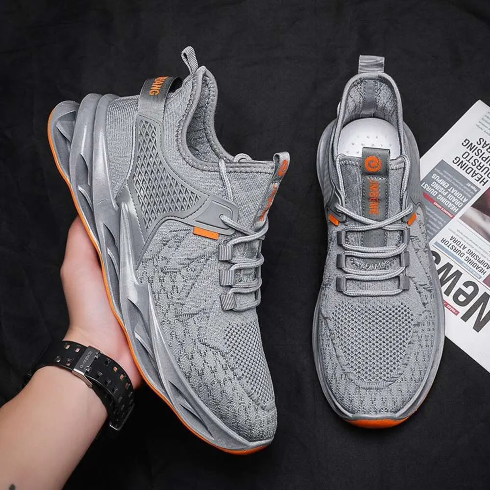 Chaussures de loisirs pour hommes d'été nouvelles chaussures de course et de sport tendance de couleur unie respirantesPLM_voghion.com
