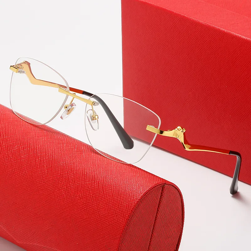 Leopard Frameless multiple styles Men Fashion Trend Street Shooting Sunglasses Women Personality business affairs Mirror_voghion.com