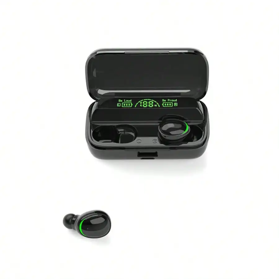 Wireless Bluetooth In-ear Headphones With Led Display & Touch Control_voghion.com
