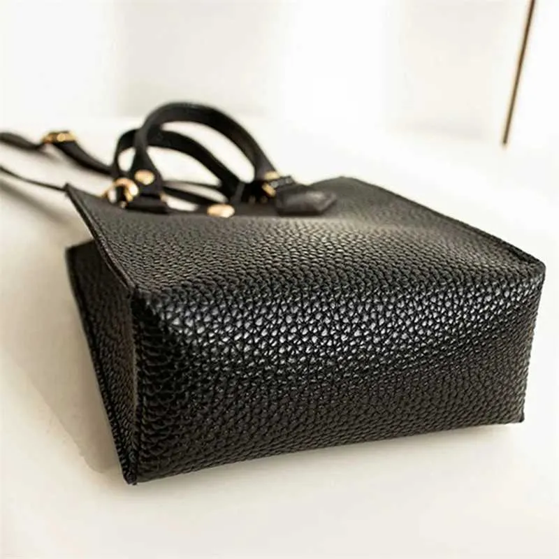 Borsa a tracolla per ragazze, nera, morbida in pelle PU, borsa a tracolla alla moda per donne, borsa a tracolla, tote bag_voghion.com