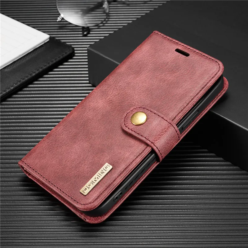 Detachable Magnetic Leather Phone Case for IPhone 15 12 13 11 14 Pro Max XS XR X SE 2022 8 7 Plus Wallet Card Holder_voghion.com