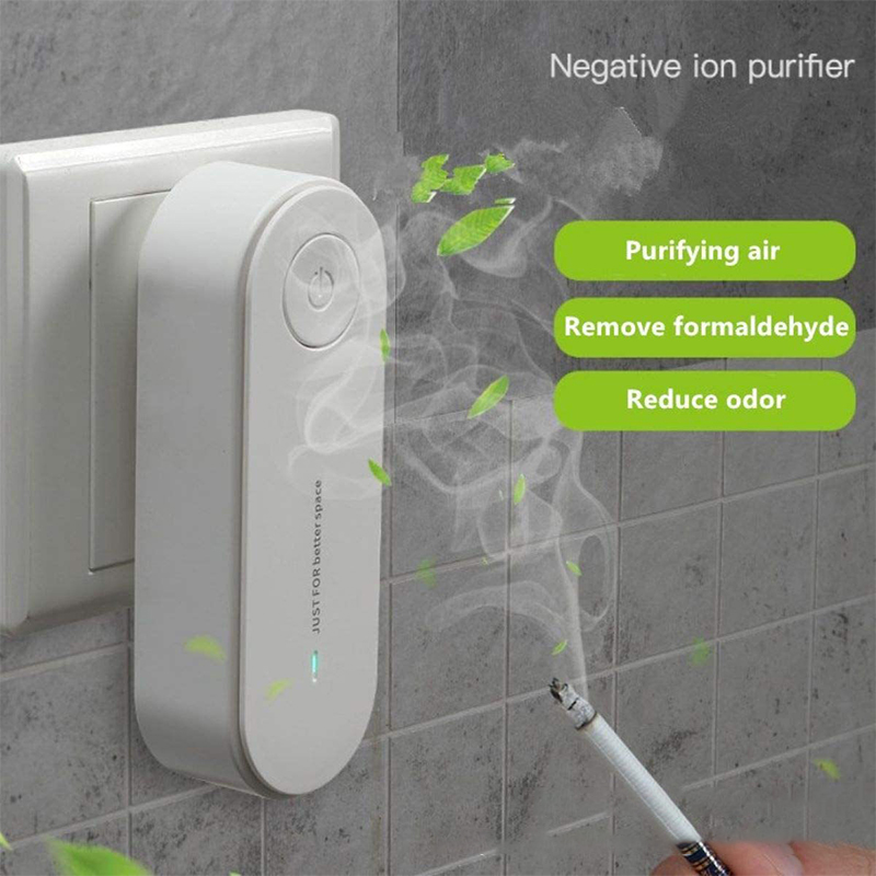 Tragbarer Luftreiniger, Anionen-Luftreinigung, Lufterfrischer, Ionisator-Reiniger, entfernt Staub und Formaldehyd für die Toilette zu Hause_voghion.com