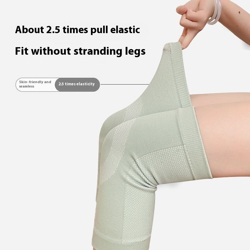 Summer thin nylon warm for sports joint windproof elderly air-conditioned room cotton knee with circular leg pads_voghion.com