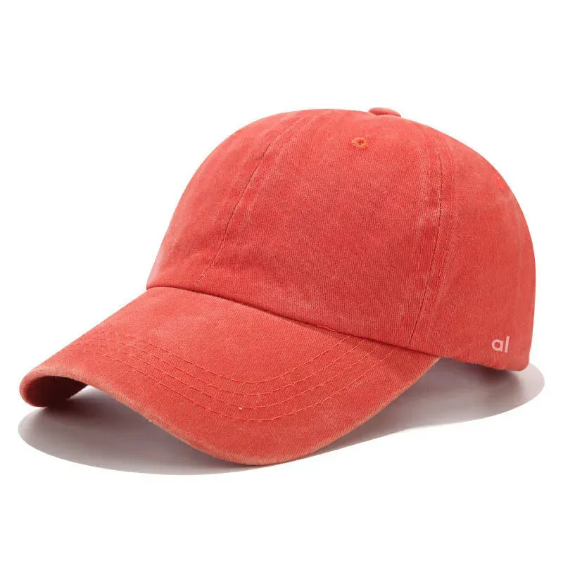 Versatile Baseball Cap Solid Color Letter Embroidered Yoga Designer Hat Spring/Summer Breathable Sunshade Trucker Hats_voghion.com