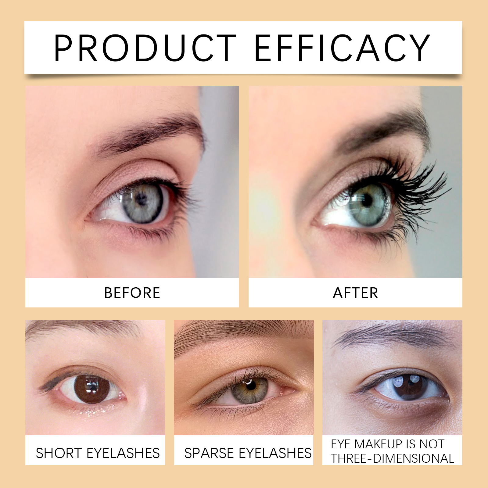 Hoygi Gentle Nourishing Mascara Natuurlijke krul Langdurige formule die niet uitveegt Met definiërende borstel Voor dagelijks gebruik_voghion.com