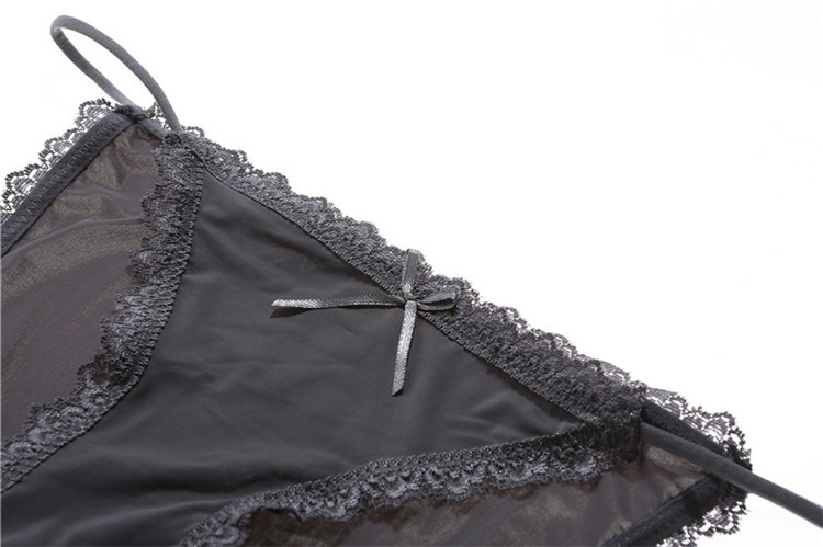Intimo Mutandine sexy in pizzo Slip senza cuciture da donna, leggings trasparenti_voghion.com