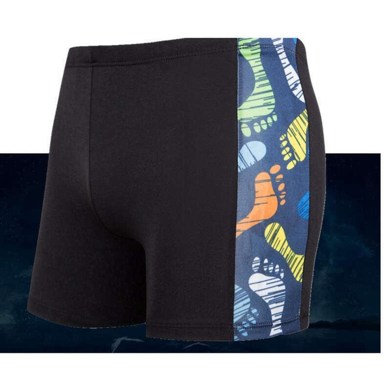 Costume da bagno da uomo con stampa alla moda e angoli piatti, taglie forti, pantaloni da ragazzo grasso, 300 libbre_voghion.com