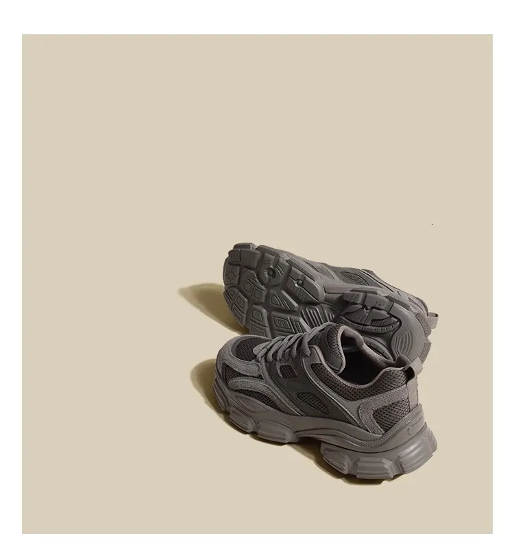 Dad's for women 2024 new spring and summer thin style breathable mesh thick sole height increasing shoes sports_voghion.com