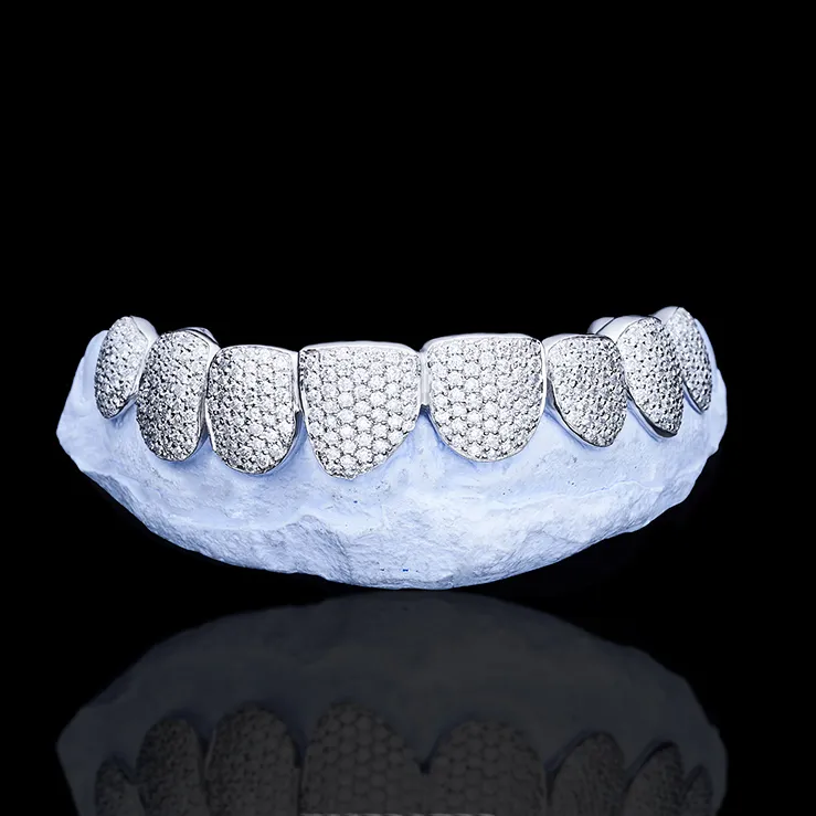 Chaînes cubaines Miami en or glacé avec boucle ouverte en moissanite VVS en argent sterling épais de 15 mm et 4 rangées_voghion.com
