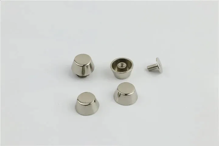 20 set di borse in pelle di alta qualità in metallo color oro rosa con fondo protettivo per piedini, chiodi, cintura, bottone a vite_voghion.com