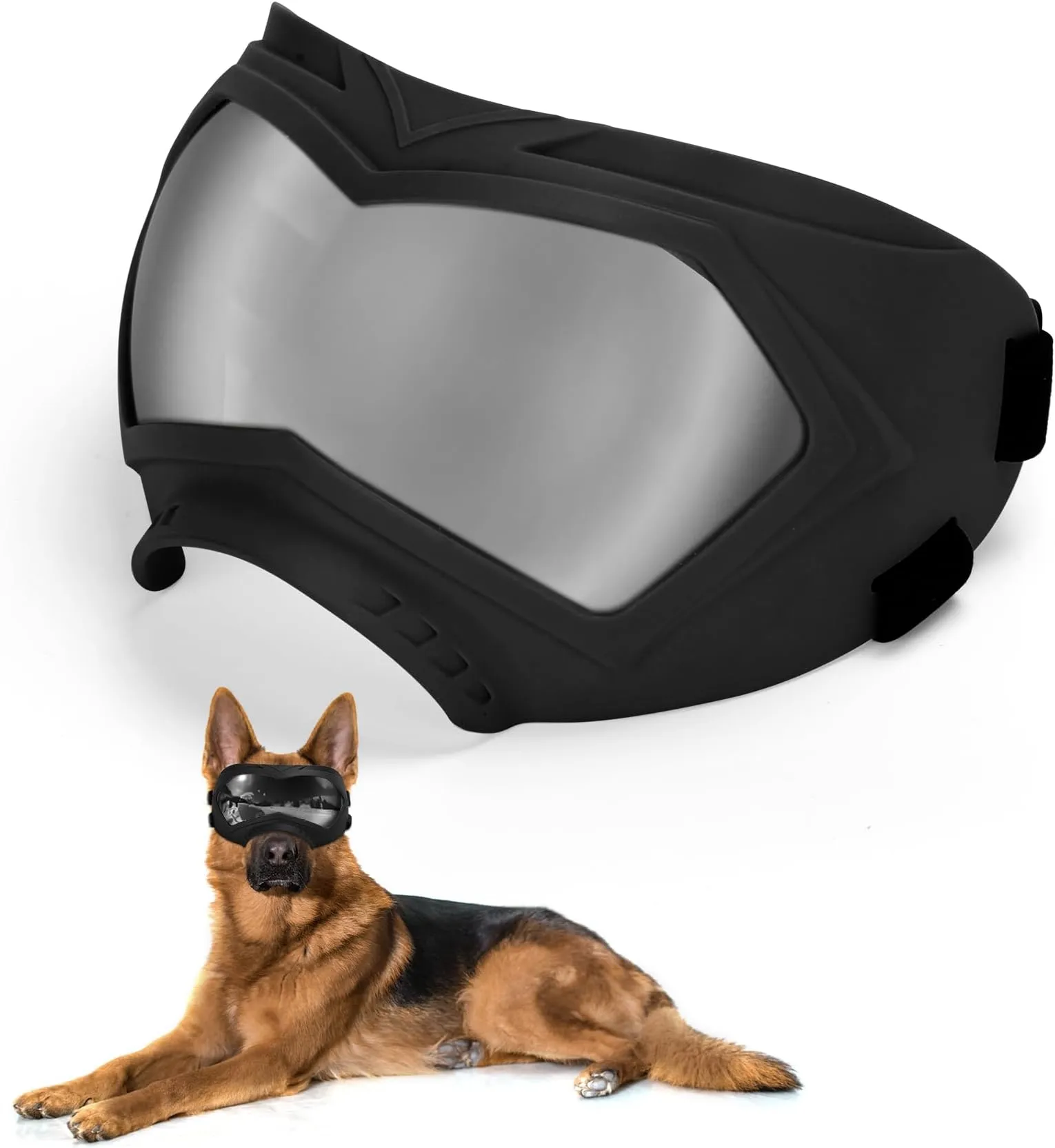 Sunglasses Goggles Pet Eyewear With Adjustable Strap, For Medium Large Dog Swimming Skating Glasses Windproof Dustproof_voghion.com