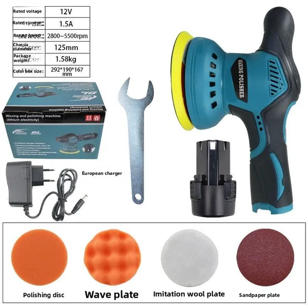 Cordless Car Polisher 8 Speed Adjustable Wireless Buffer Machine_voghion.com