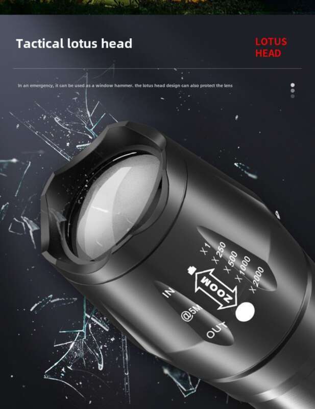 Mini Portable Rechargeable Flashlight For Outdoor And Home Use With Strong Light And Long - Range Shooting_voghion.com