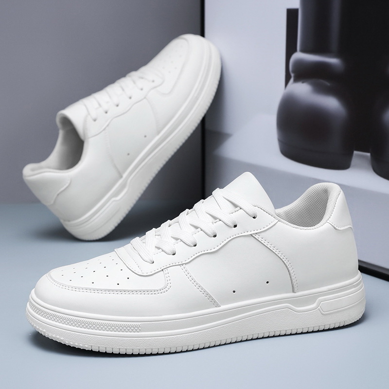 Spring New Breathable Little White Men's Fashion Versatile Thick Sole Sports Casual Board Trendy Shoes_voghion.com
