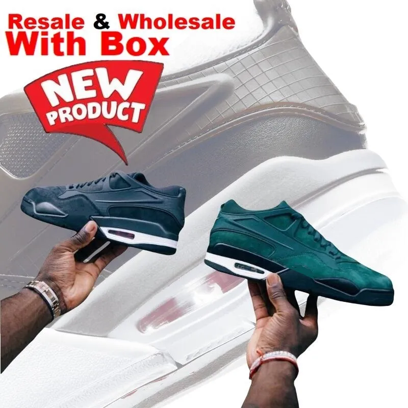 4 RM Reflective OXIDIZED GREEN Basketball Shoes Blueberry Black Cat Iron Grey Canyon Rust With Box Men Women Gold Toe_voghion.com