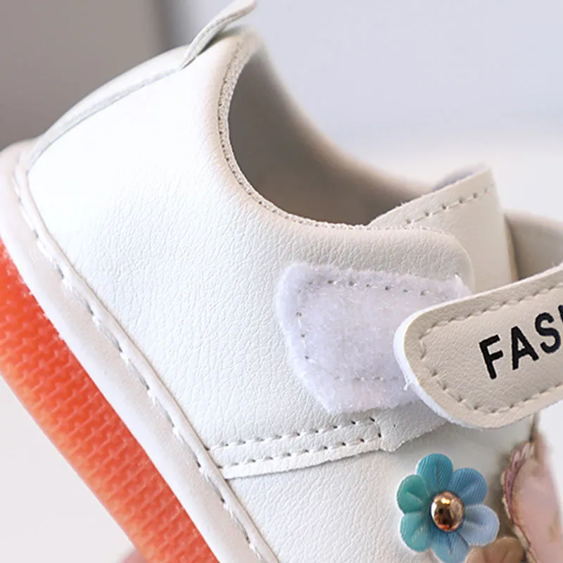 Chaussures de marche pour petites filles qui couinent pour bébé, joli design, pour tout-petits, mignonnes, tailles 15 à 19_voghion.com