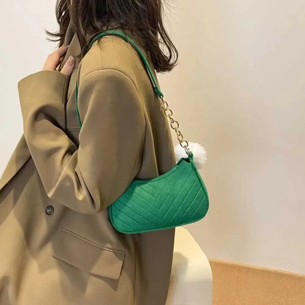 Mode Frauen Handtasche Einfarbig Casual Mini Unterarm Tasche Weiblichen Kette Schulter Tasche Heißer Verkauf Damen FelcyC241211_voghion.com