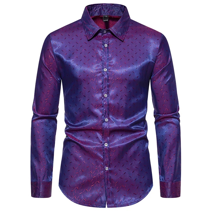 Neu Herren Langarm Button-Down-Hemden mit regulärer Passform, knitterfreies Freizeithemd mit Kragen_voghion.com