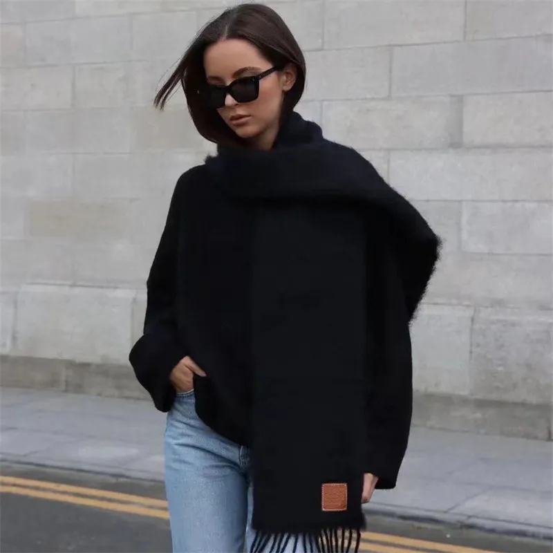 Cappelli Set Designer per 100% Cashmere Jacquard Donna Inverno Uomo Donna Sciarpa Sciarpe scialle morbide Taglia 123 * 185 con regalo_voghion.com