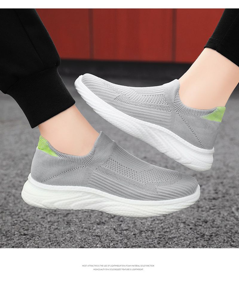 Women's Slip-on Sports Running Shoes Lightweight Casual Trainers_voghion.com