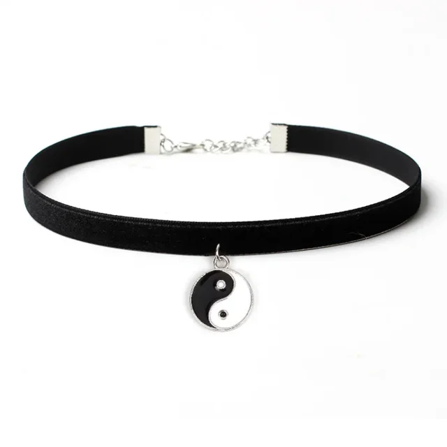 Veet choker til kvinner, vintage sexy blondehalskjede med anheng, gotisk jentehals, koreansk mote, smykker og tilbehør_voghion.com