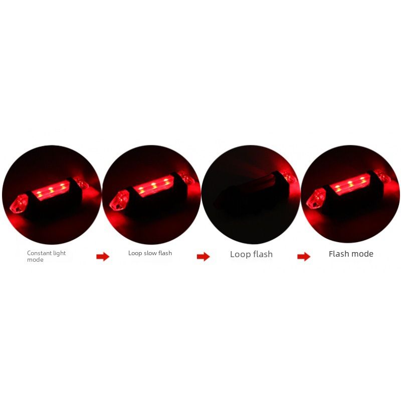 Robustes USB-Fahrradrücklicht für Nachtfahrten_voghion.com