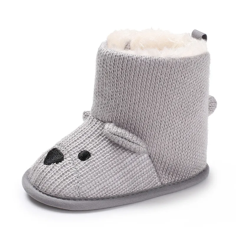 Infant Winter Baby Toddler Newborn Cute Cartoon Bear Shoes Cutefeet Girls Boys Little Kid First Walkers Snow Boots_desvips.com