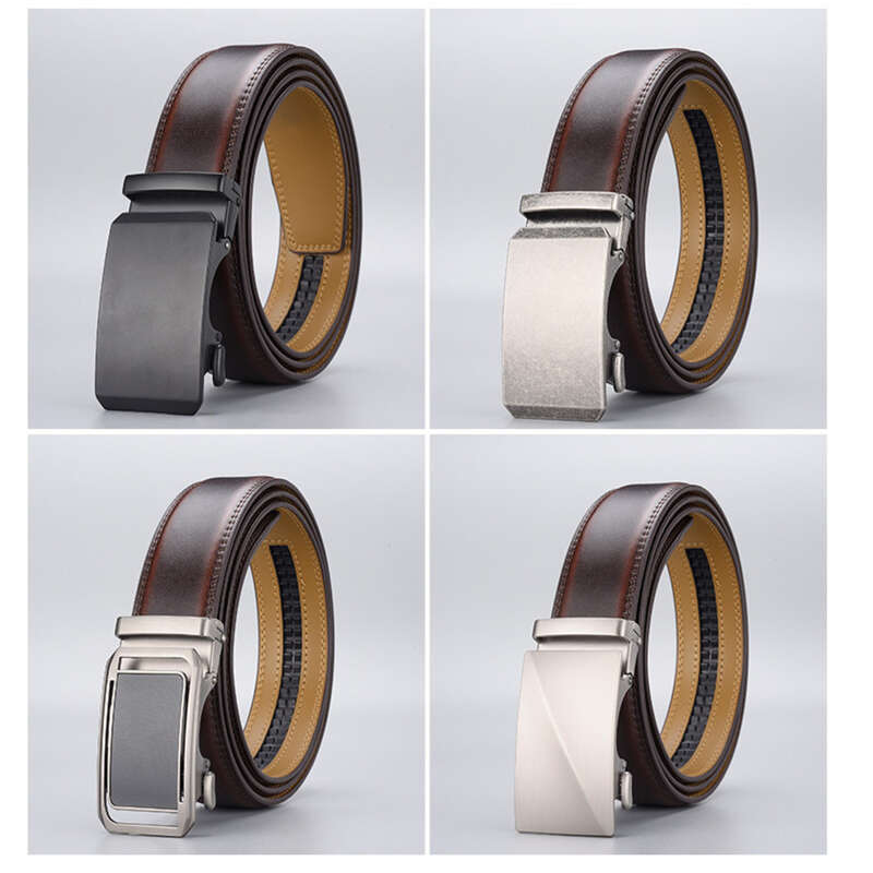 New High-end Leather Belt, Versatile For Men's Business, Middle-aged And Young, Guangzhou Alloy Automatic Buckle_voghion.com