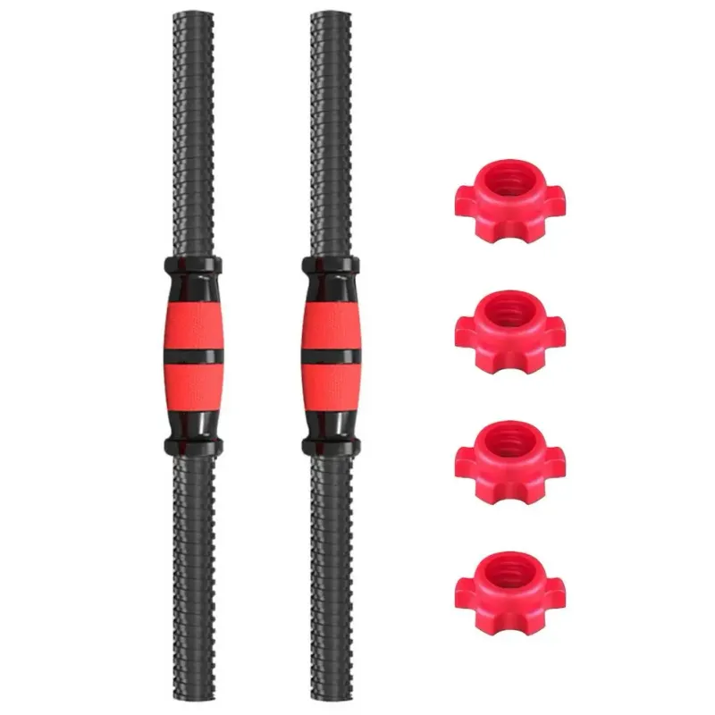 2pcs Umbbell Durable Prime Barbell Handle Dumbbell Bars for Workout Gym Weightlifting Training_voghion.com