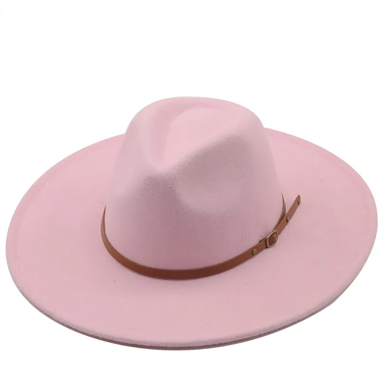 Klassisk bredbremmet Porkpie Fedora-hatt Kamelsvart Menn Kvinner Knuselig Vinterlue Derby Bryllup Kirke Jazz Hatter aa11_voghion.com