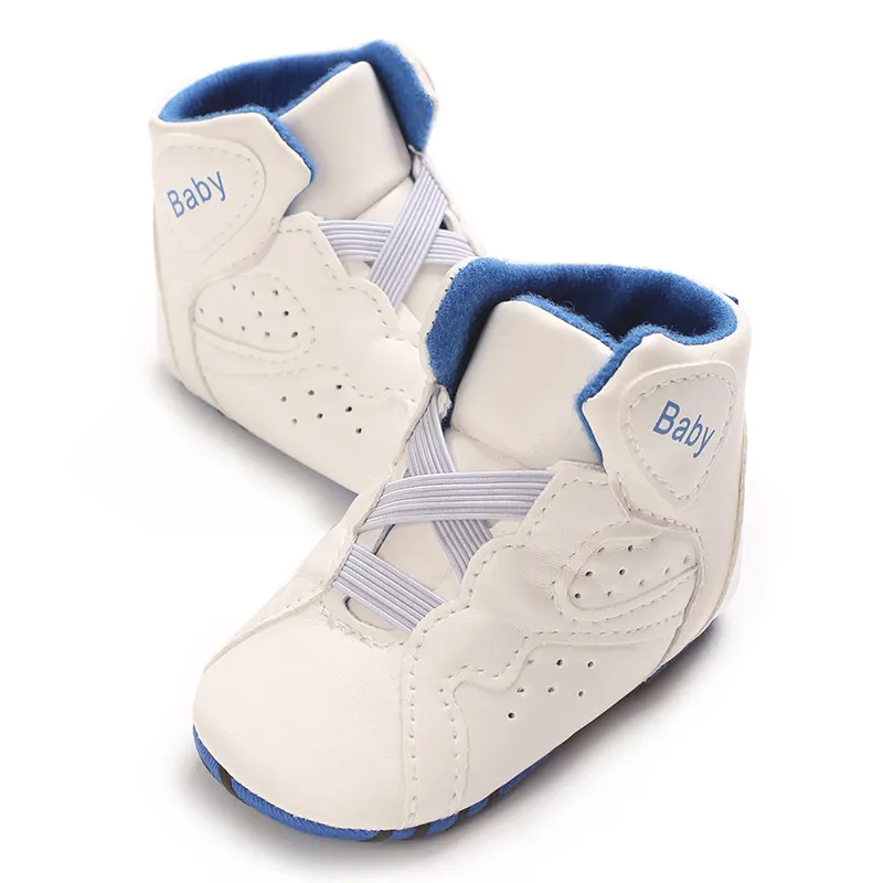 Muoti korkeavartiset vauvan pojat tytöt vauvan koripallo littlesprouts urheilukengät rento liukumaton ensiaskelkengät_voghion.com