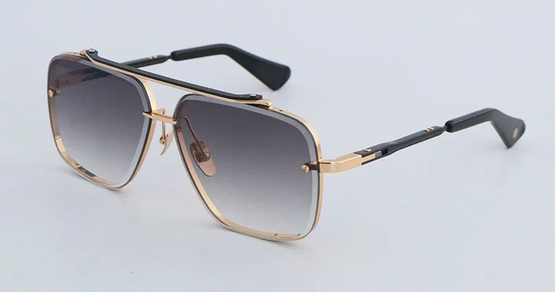 Modedesigner SIX Metall-Sonnenbrillen für Männer Große quadratische Gläser Vintage Herren Damen Klassische Promi-Stil Brillen_voghion.com