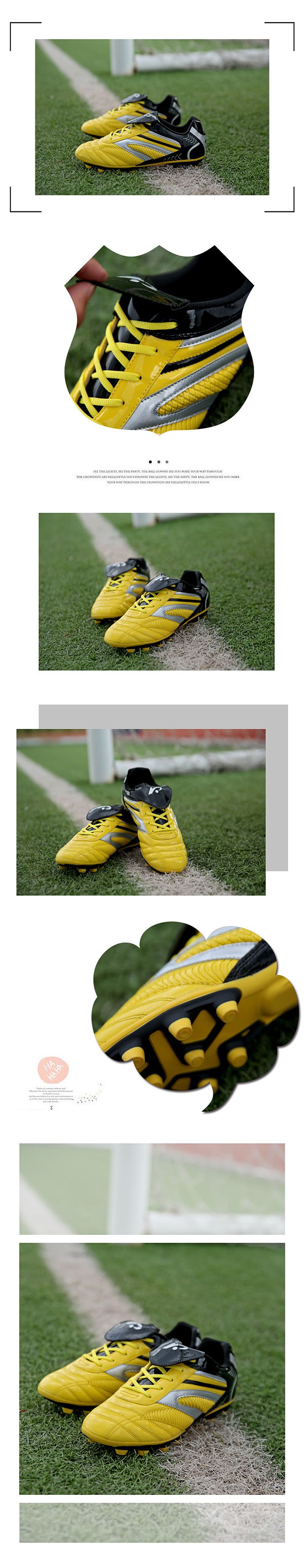 Fotbal pentru copii, băieți, respirabil, pentru școala elementară, TF, unghii lungi, gazon artificial, joc de interior și exterior_voghion.com