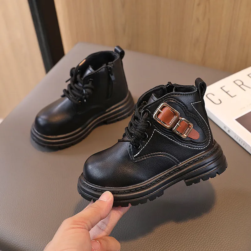 Toddler Kids Autumn Winter New Child Shoes Littlesprouts Girls Baby Brown Boys Casual Soft Soled Short Boots Sizes 21 -_voghion.com