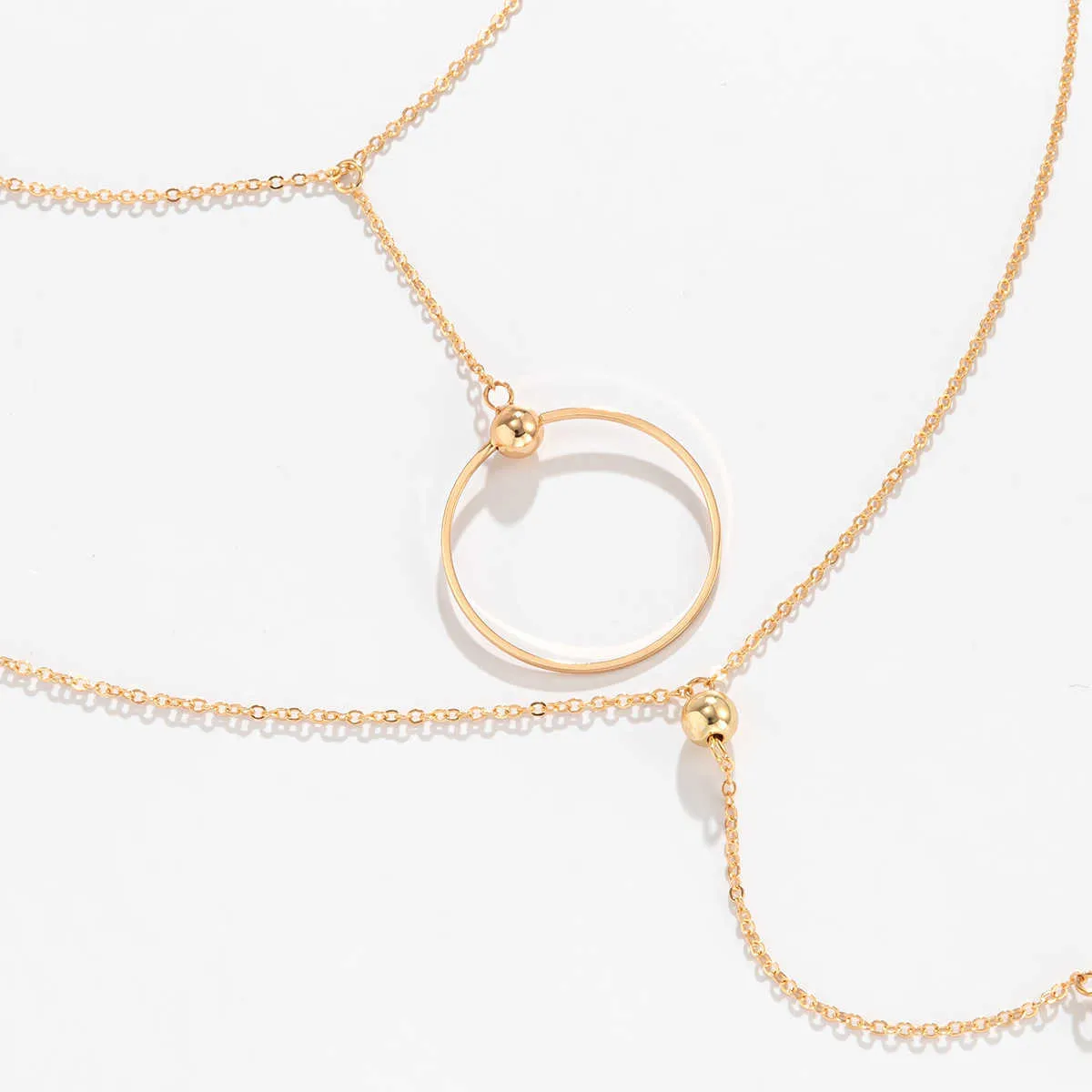 Collane Vintage Boho Oro Colore Multistrato Choker Collana Pendente Piuma per Donne Gotico Retro Encanto Collo_voghion.com