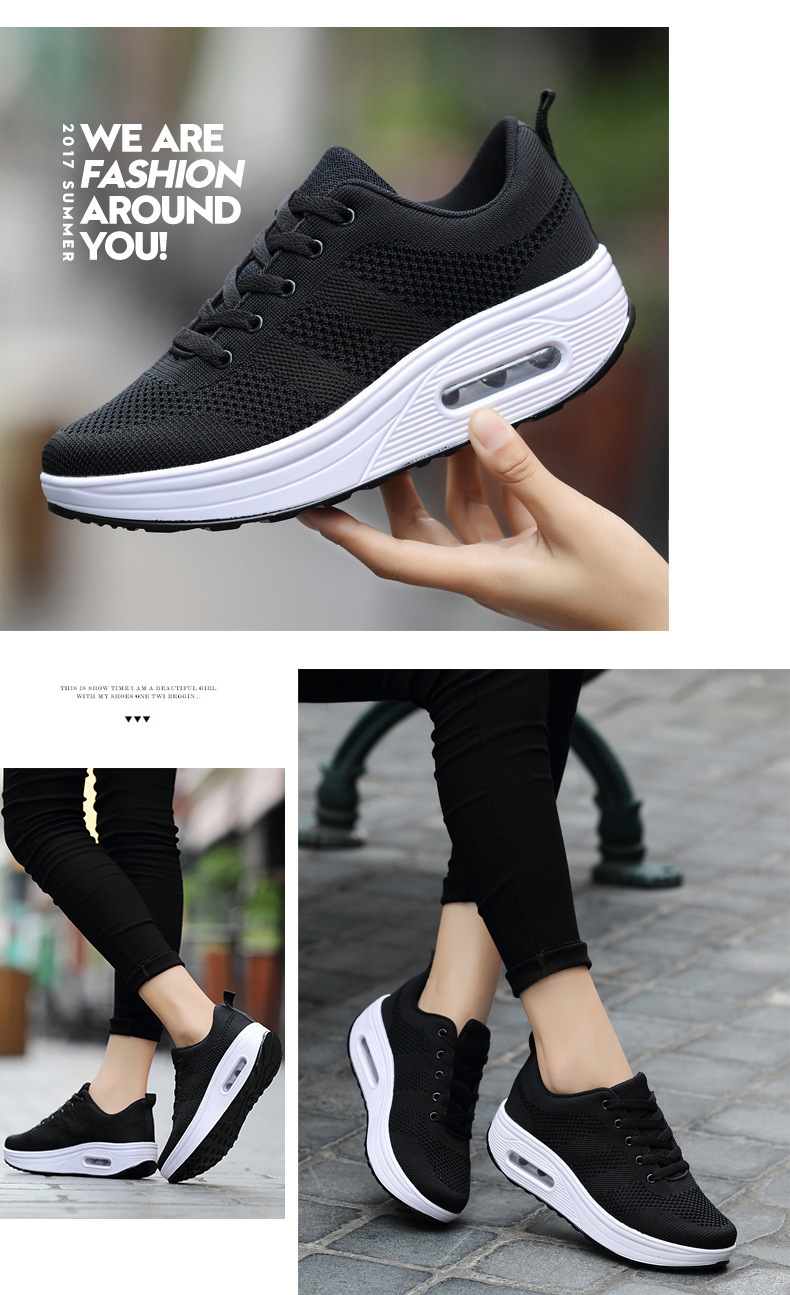 Nouvelles chaussures pour femmes à coussin d'air, tendance printemps, décontractées, à semelle épaisse, en vente en gros_voghion.com