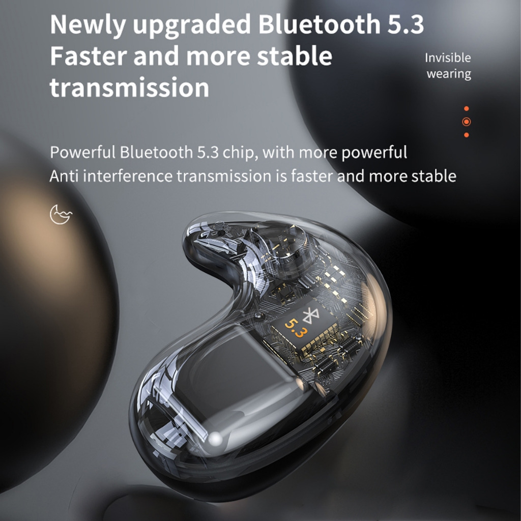 Senbenbao X55 Earbuds TWS Sleep Wireless Bluetooth Led Display HIFI Stereo Sound Earphone Waterproof Noise Cancellation Sport Headset For All Phone_voghion.com