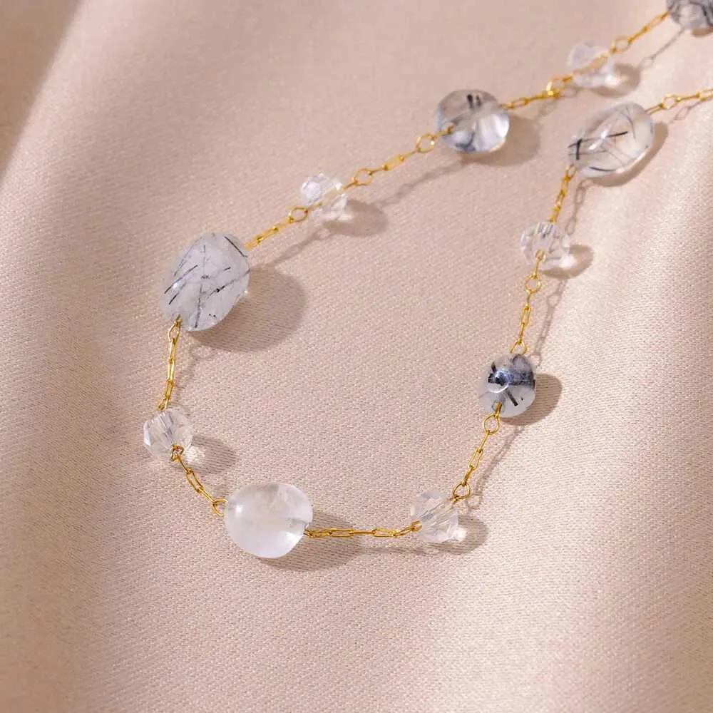 Charm Armbänder Weiß Opal Stein Fußkettchen Für Frauen Gold Farbe Edelstahl Fußkettchen Armband Neue Sommer Strand_voghion.com