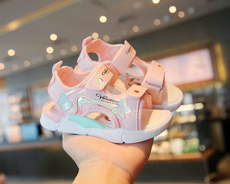 New Children's Beach Shoes Cartoon Little Girl Princess Shoes Soft Soled Baby Shoes_voghion.com